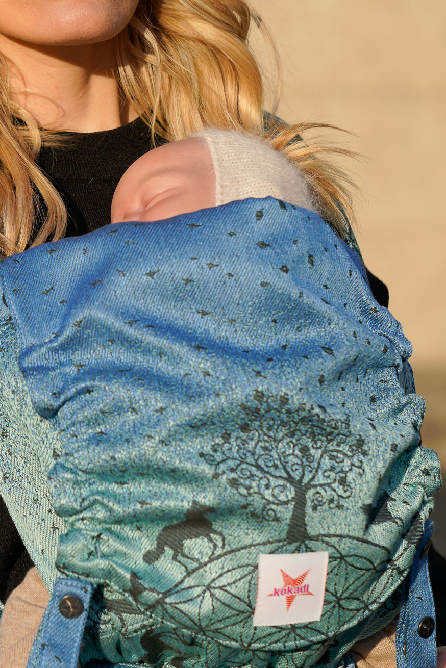 Babytrage Onbu Amadeus im Pferdewunderland