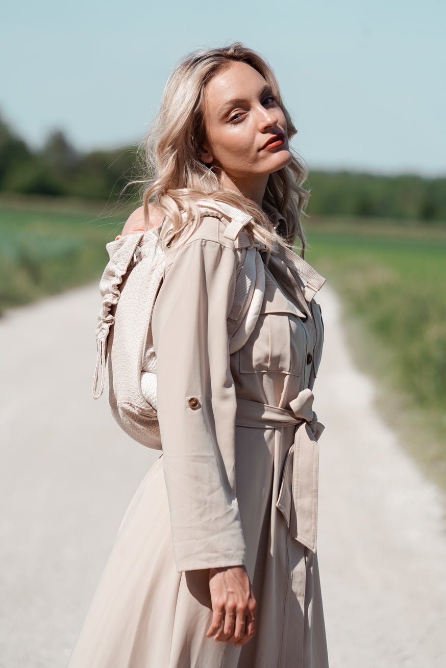 Babytrage Onbu Heart2Heart Cream - KOKADI