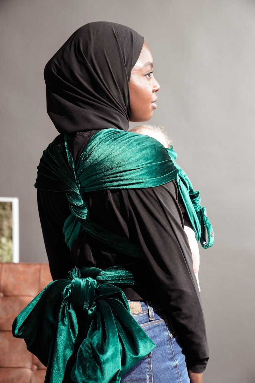 Babytrage WrapStar Samtweich Smaragd - KOKADI